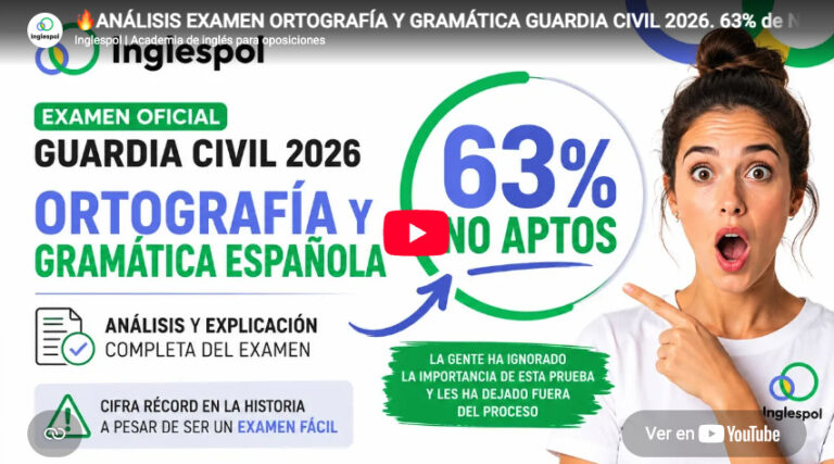 Examen ortografía y gramática Guardia Civil 2026